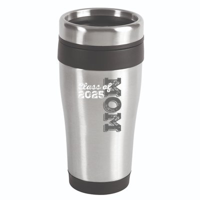 Vintage Senior 2025 Class Graduate Proud Mom Class Of 2025 16oz Travel Tumbler