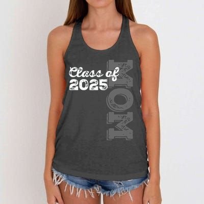 Vintage Senior 2025 Class Graduate Proud Mom Class Of 2025 Women's Knotted Racerback Tank