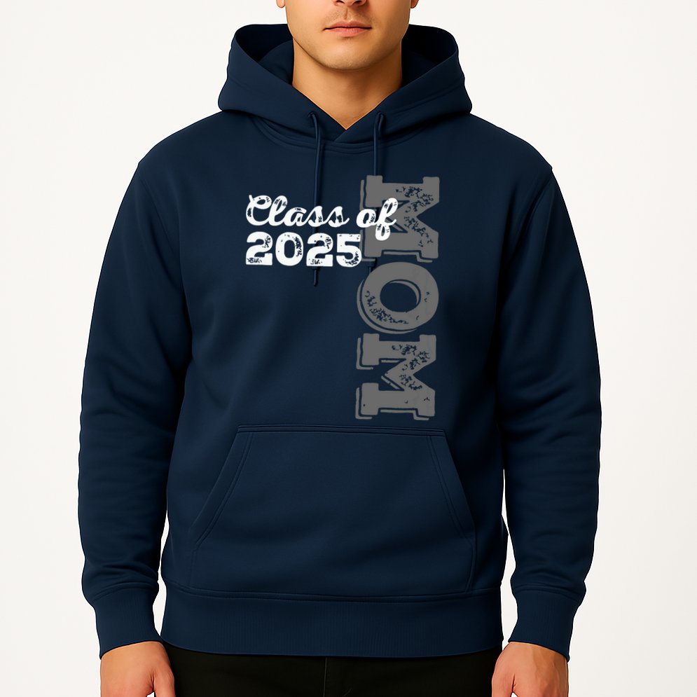 Vintage Senior 2025 Class Graduate Proud Mom Class Of 2025 Hoodie