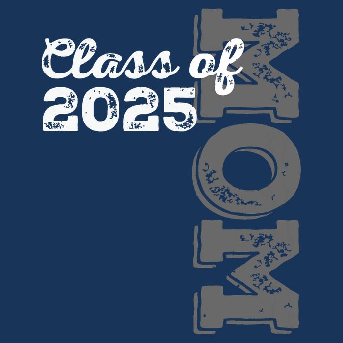 Vintage Senior 2025 Class Graduate Proud Mom Class Of 2025 Womens T-Shirt