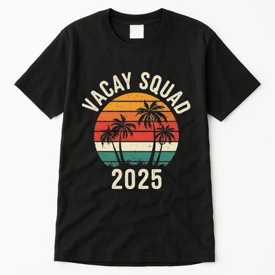 Vacay Squad 2025 Summer Vacation Family Friends Trip Palm Tall T-Shirt