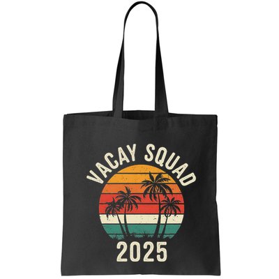 Vacay Squad 2025 Summer Vacation Family Friends Trip Palm Bag