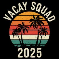 Vacay Squad 2025 Summer Vacation Family Friends Trip Palm Womens Tank Top