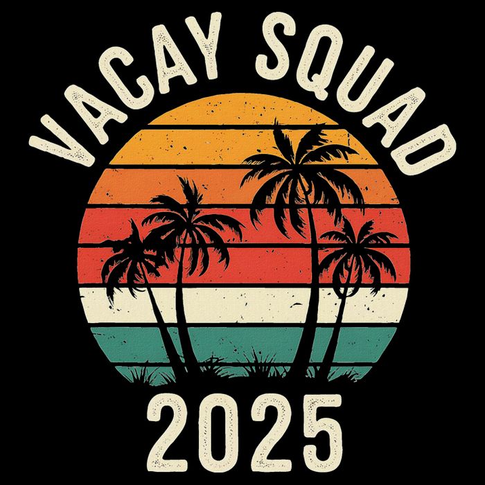 Vacay Squad 2025 Summer Vacation Family Friends Trip Palm Womens Tank Top