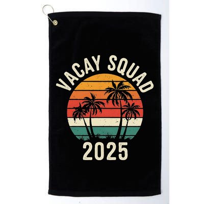 Vacay Squad 2025 Summer Vacation Family Friends Trip Palm Golf Towel