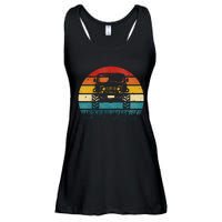 Vintage Sunset 4x4 Car Off Road Wave Big Cars Driving Ladies Essential Flowy Tank