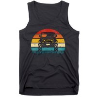 Vintage Sunset 4x4 Car Off Road Wave Big Cars Driving Tank Top