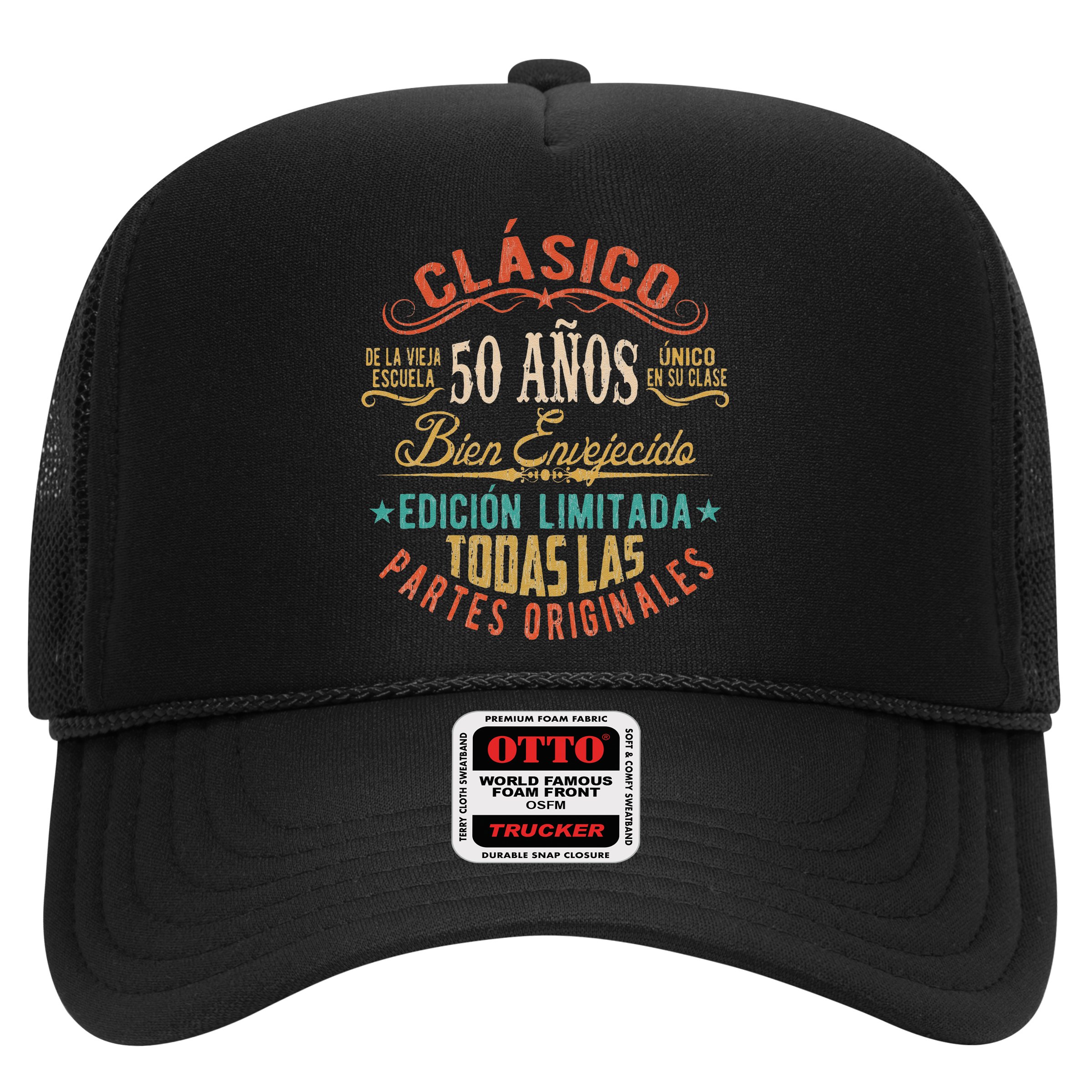 Vintage Style 50th Birthday With Phrase In Spanish Hat