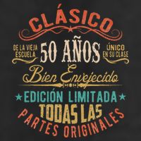 Vintage Style 50th Birthday With Phrase In Spanish Hat