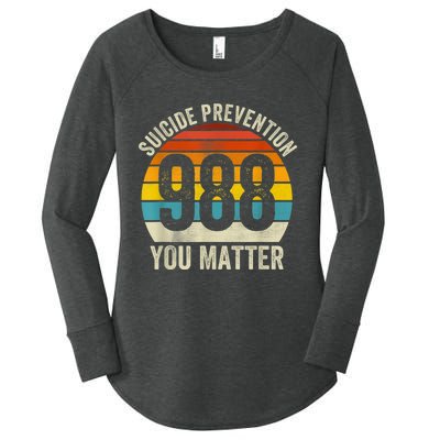 Vintage Suicide 788 Shirt Suicide Prevention 988 You Matter Women's Perfect Tri Tunic Long Sleeve Shirt