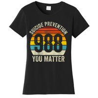 Vintage Suicide 788 Shirt Suicide Prevention 988 You Matter Women's T-Shirt