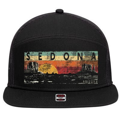 Vintage Sedona Arizona Sedona Az 7 Panel Mesh Trucker Snapback Hat