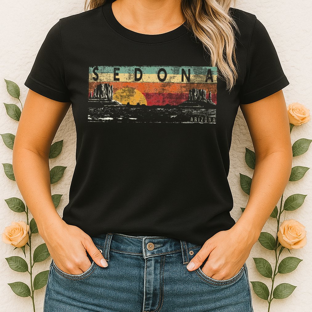 Vintage Sedona Arizona Sedona Az Womens T-Shirt