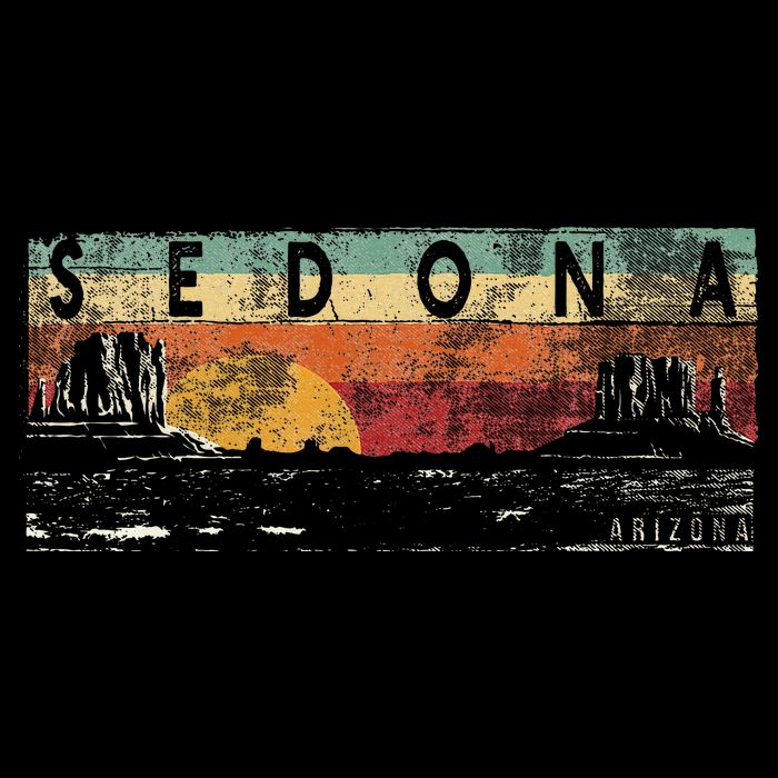 Vintage Sedona Arizona Sedona Az Womens T-Shirt