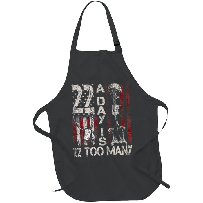 Veteran Suicide Awareness Ribbon 22 A Day Is 22 Too Many Apron