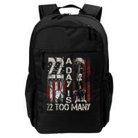 Veteran Suicide Awareness Ribbon 22 A Day Is 22 Too Many Backpack