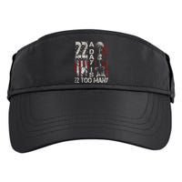 Veteran Suicide Awareness Ribbon 22 A Day Is 22 Too Many Adult Drive Performance Visor