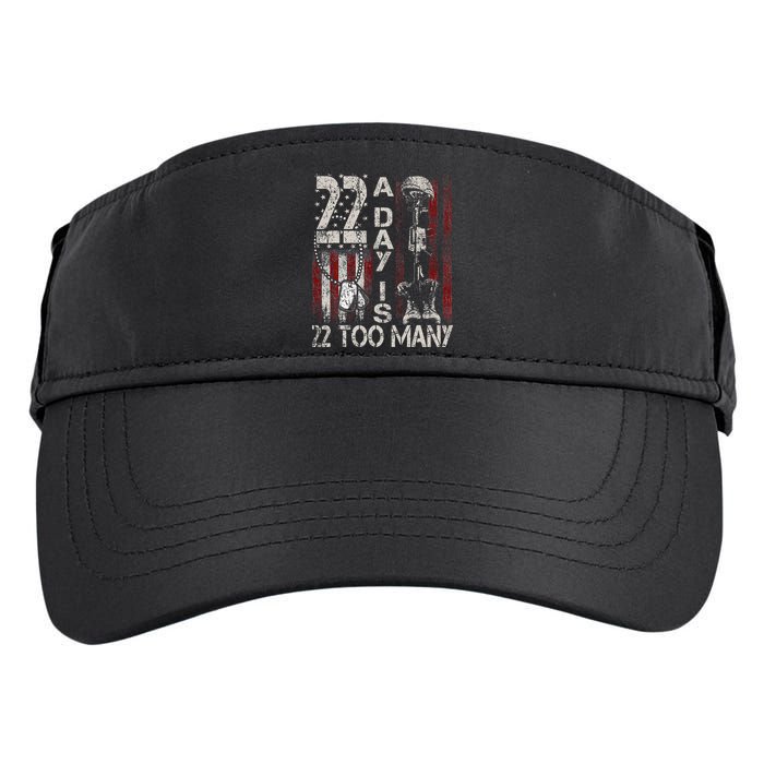 Veteran Suicide Awareness Ribbon 22 A Day Is 22 Too Many Adult Drive Performance Visor