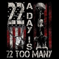 Veteran Suicide Awareness Ribbon 22 A Day Is 22 Too Many Flat Bill Trucker Hat