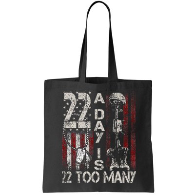 Veteran Suicide Awareness Ribbon 22 A Day Is 22 Too Many Bag