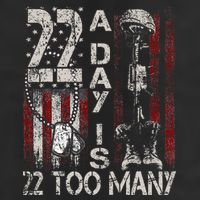Veteran Suicide Awareness Ribbon 22 A Day Is 22 Too Many Golf Towel