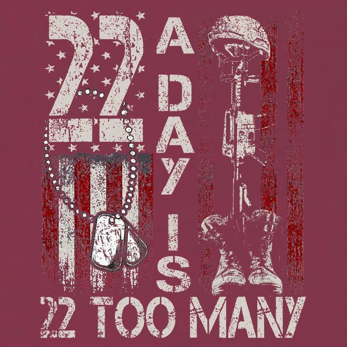 Veteran Suicide Awareness Ribbon 22 A Day Is 22 Too Many 16oz Travel Tumbler