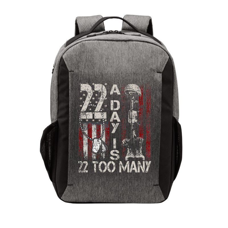 Veteran Suicide Awareness Ribbon 22 A Day Is 22 Too Many Vector Backpack