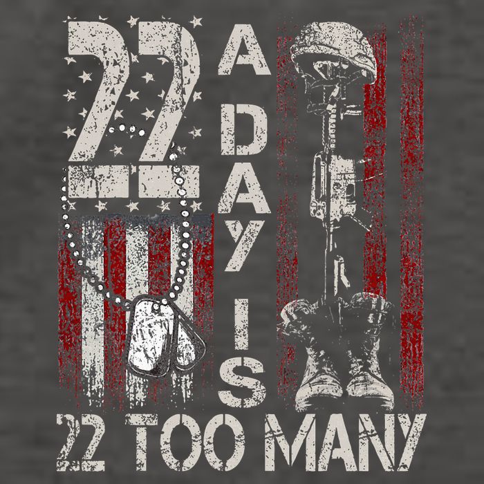 Veteran Suicide Awareness Ribbon 22 A Day Is 22 Too Many Vector Backpack