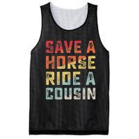 Vintage Save A Horse Ride A Cousin Mesh Reversible Basketball Jersey Tank