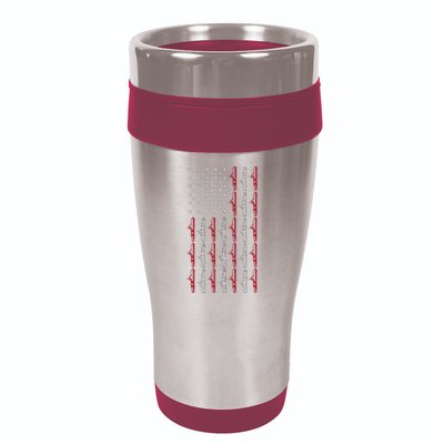 Vintage Submarine American Flag Funny 4th Of July 16oz Travel Tumbler