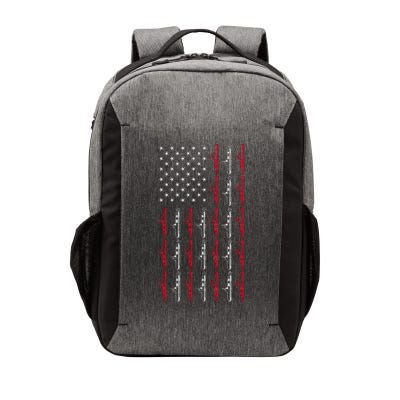 Vintage Submarine American Flag Funny 4th Of July Vector Backpack
