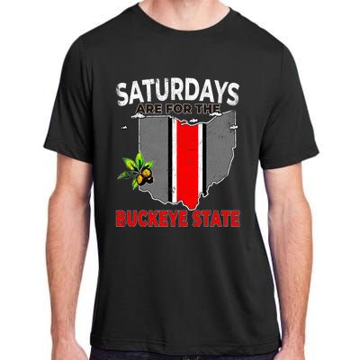 Vintage Saturdays Are For The Buckeye State Grunge Adult ChromaSoft Performance T-Shirt