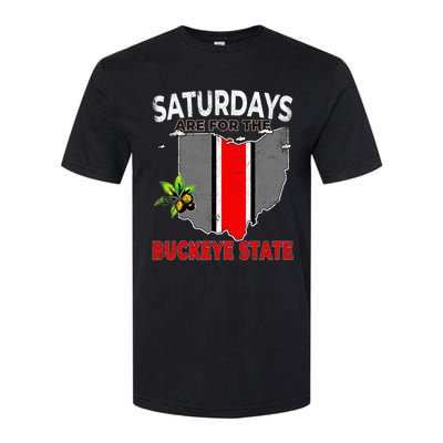 Vintage Saturdays Are For The Buckeye State Grunge Softstyle® CVC T-Shirt