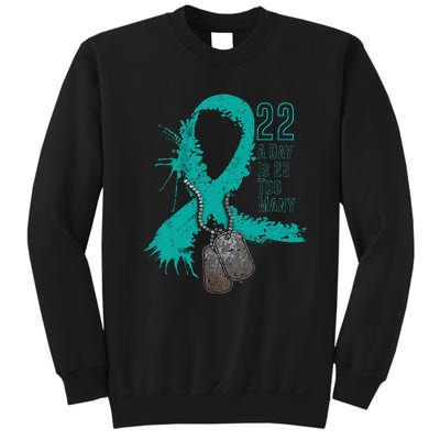 Veteran Suicide Awareness Ribbon 22 A Day Is 22 Too Many Sweatshirt