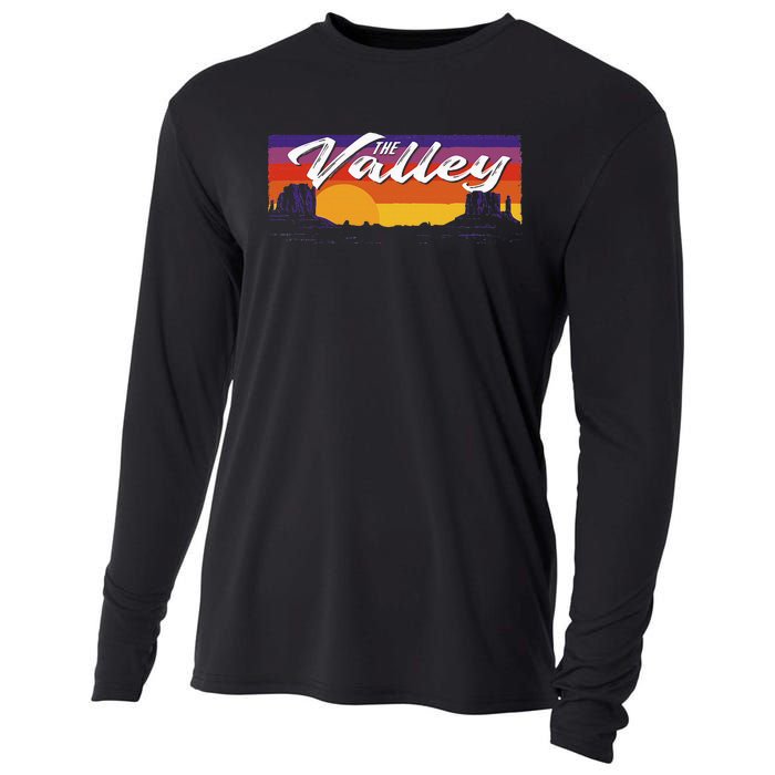 Vintage Sunset Arizona Classic Phoenix Arizona Cooling Performance Long Sleeve Crew