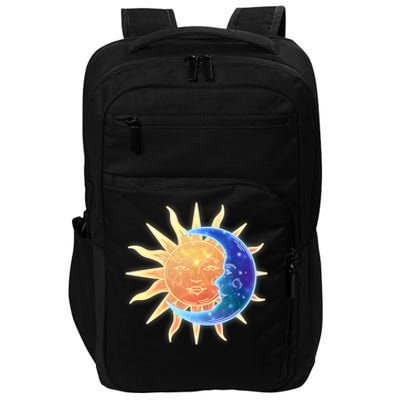 Vintage Sun And Moon Galaxy Impact Tech Backpack