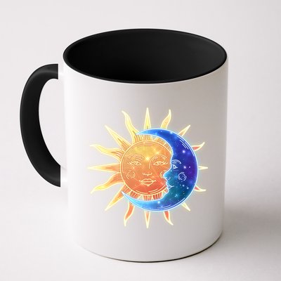 Vintage Sun And Moon Galaxy Mug