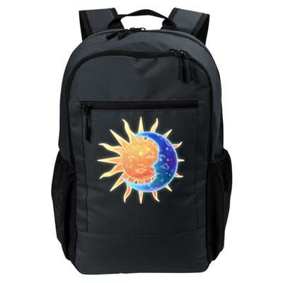 Vintage Sun And Moon Galaxy Daily Commute Backpack