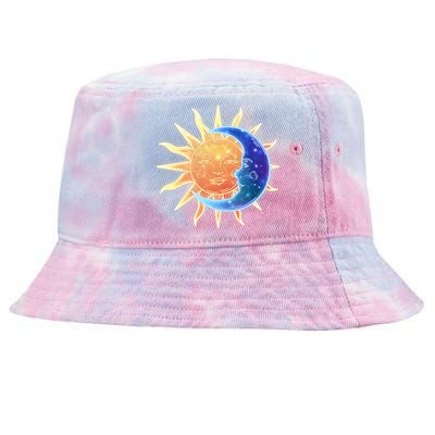 Vintage Sun And Moon Galaxy Tie-Dyed Bucket Hat