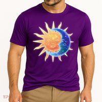 Vintage Sun And Moon Galaxy Performance Shirt