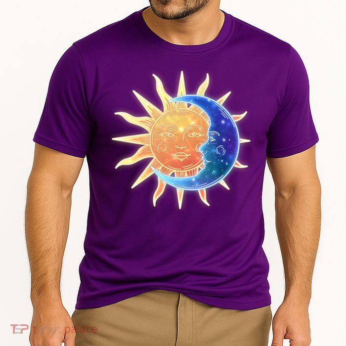 Vintage Sun And Moon Galaxy Performance Shirt