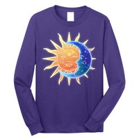 Vintage Sun And Moon Galaxy Long Sleeve Shirt