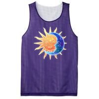 Vintage Sun And Moon Galaxy Mesh Reversible Basketball Jersey Tank