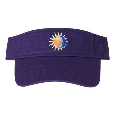 Vintage Sun And Moon Galaxy Valucap Bio-Washed Visor