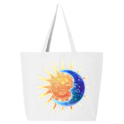 Vintage Sun And Moon Galaxy 25L Jumbo Tote