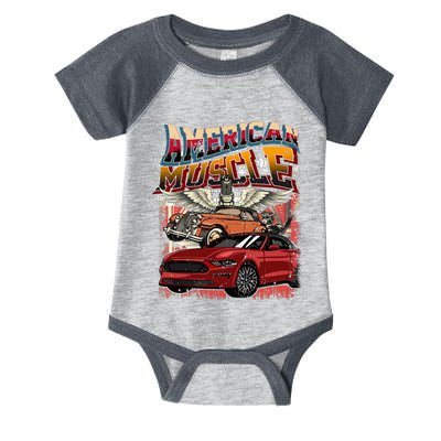 Vintage Streetwear American Muscle Car Infant Baby Jersey Bodysuit