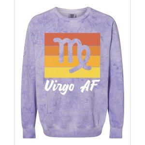 Virgo S And Zodiac Virgo Af Cool Gift Colorblast Crewneck Sweatshirt