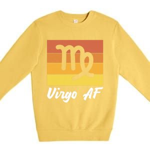 Virgo S And Zodiac Virgo Af Cool Gift Premium Crewneck Sweatshirt