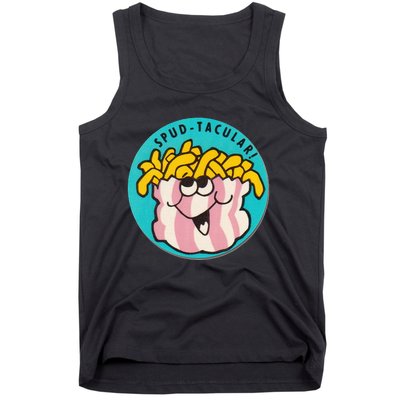 Vintage Scratch And Sniff Sticker French Fries Spud Tacular Tank Top