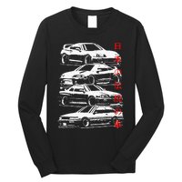 Vintage Skyline Automotive Jdm Legend Tuning Car Long Sleeve Shirt